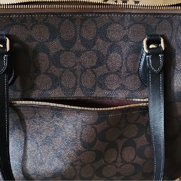 Coach Black and Brown Signature Tote - Picture 10 of 12